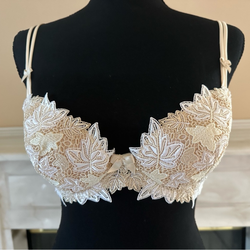 Lise Charmel Splendeur Soie Longline Demi Bra 36B Champagne Ivory